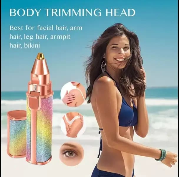 Flawless 2 In 1 Eyebrow Trimmer | Multi Attractive Color With Usb Charging Cable And Cleaning Brush (copy)