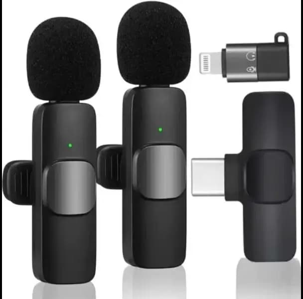 K11 Type-c Wireless Microphone K8 Collar Mic For Type C  Noise Cancellation Reduction Wireless Mic For Phone For Mobile Phone Camera